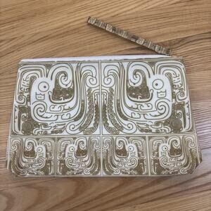 Singapore National Heritage Board Artist Designed Pouch/ Clutch Gold Gu Design